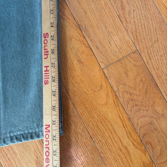 Lands End Square Rigger Denim Jeans Mens 36 x 32 Cotton Stonewashed Gray - Picture 7 of 8